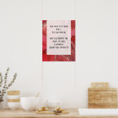 Poster Rouge & Or Abstrait Encre d'alcool do-it-yourself  (Cuisine)