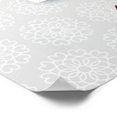 Poster Rouge Orange Fleur Jaune Nuit Arabe Quinceañera (Coin)