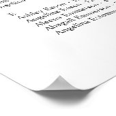 Poster Rouge Poinsettia Alphabet Noël GRAPHIQUE DE SIÈGE (Coin)