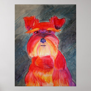 Poster Rouge primaire