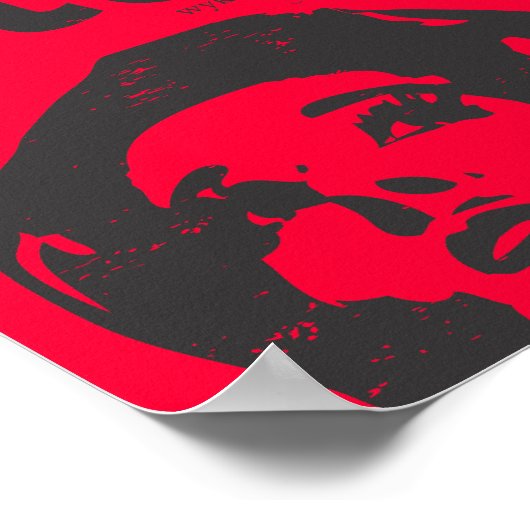 Poster rouge ptaké (Coin)