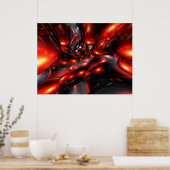 Poster rouge rhum Abstrait (Cuisine)