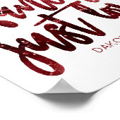 Poster Rouge Rien de fantaisie Juste de l'amour | Dark Cr (Coin)