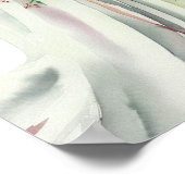 Poster Rouge romantique, Bouquet en cascade nuptiale (1) (Coin)