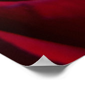 Poster Rouge Rose Imprimer Belle Fleur Art Imprime (Coin)