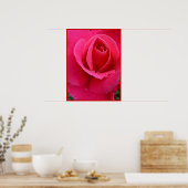 Poster Rouge Rose Imprimer Belle Fleur Art Imprime (Cuisine)