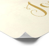 Poster Rouge roses baies mariage d'hiver signe d'accueil (Coin)