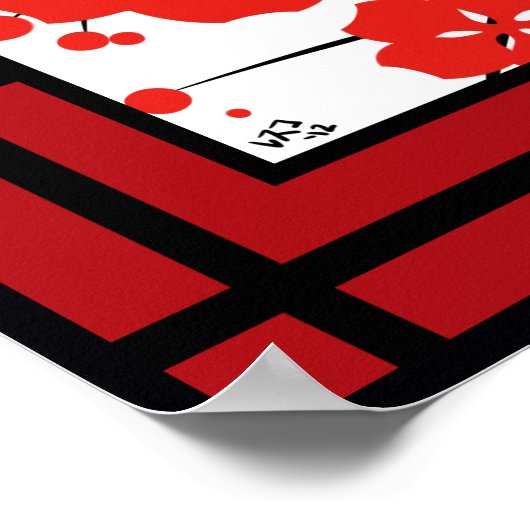 Poster Rouge Sakura (Coin)