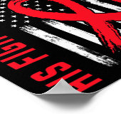 Poster Rouge Son Fils De Combat Petit Garçon Maladie Coeu (Coin)