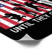 Poster ROUGE Souvenez-vous de tout le monde déployé Drape (Coin)