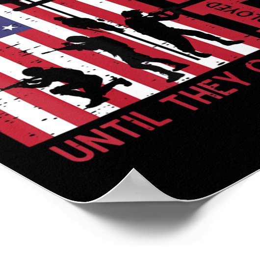 Poster ROUGE Souvenez-vous de tout le monde déployé Drape (Coin)