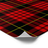 Poster rouge Tartan (Coin)