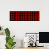 Poster rouge Tartan (Bureau à domicile)