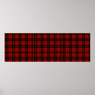 Poster rouge Tartan