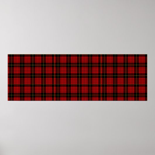 Poster rouge Tartan (Devant)