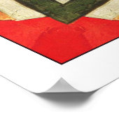 Poster Rouge turc Mandala (Coin)