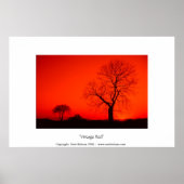 Poster Rouge vintage (Devant)