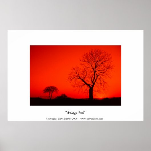 Poster Rouge vintage (Devant)