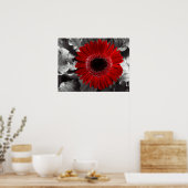 Poster rouge vu (Cuisine)