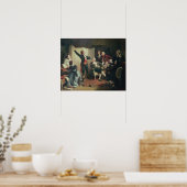 Poster Rouget de Lisle singing the Marseillaise (Cuisine)