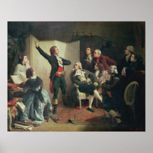 Poster Rouget de Lisle  singing the Marseillaise