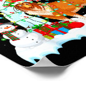 Poster Rough Collie Dog Xmas Tree Lighting Rough Collie C (Coin)