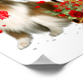 Poster Rough Collie Heart Balloon Happy Valentine Day Dog (Coin)