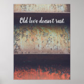 Poster rouille brun rouge Abstrait (Devant)