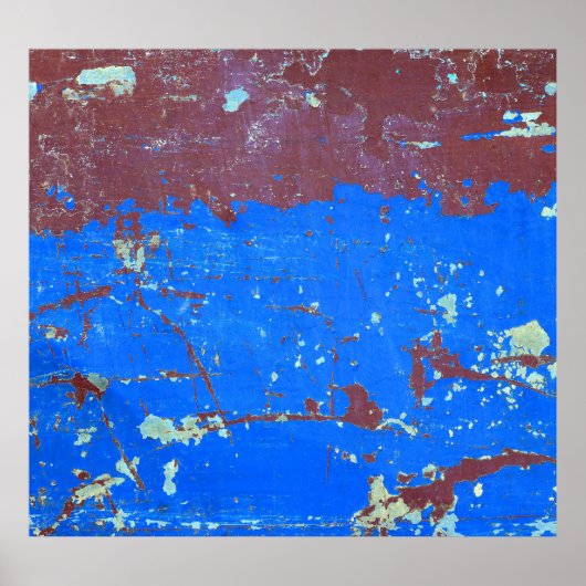 Poster Rouille en acier coloré : texture abstraite (Devant)