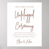 Poster Rouille | Symbole de cérémonie manuscrit moderne s (Devant)