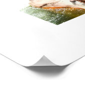 Poster Roulage d'eau blanche (Coin)