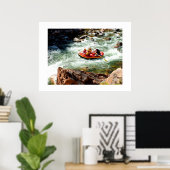 Poster Roulage d'eau blanche (Bureau à domicile)