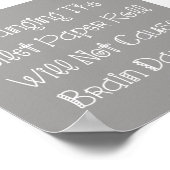 Poster Rouleau de papier toilette (Coin)