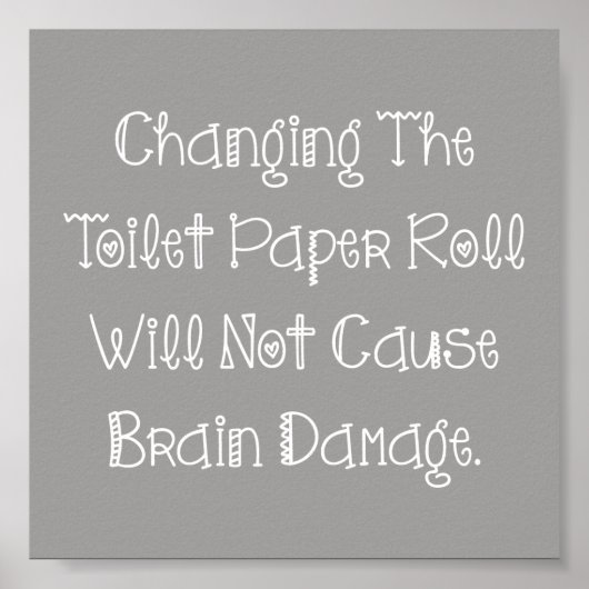 Poster Rouleau de papier toilette (Devant)