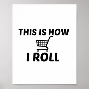 POSTER ROULEMENT DE LA CARTE DE MAGASIN