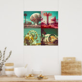 Poster Roulements utopiques - (Avec Logo En Dessin) (Cuisine)