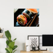 Poster Roulés de sushi (Bureau à domicile)