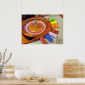 Poster roulette de casino rotation de jeu (Cuisine)