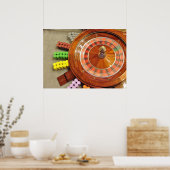 Poster roulette de casino rotation de rotation de jeu (Cuisine)