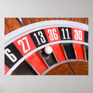Poster Roulette Roulette Closeup