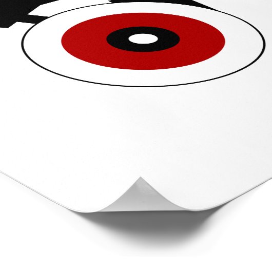 Poster roulette rousse (Coin)