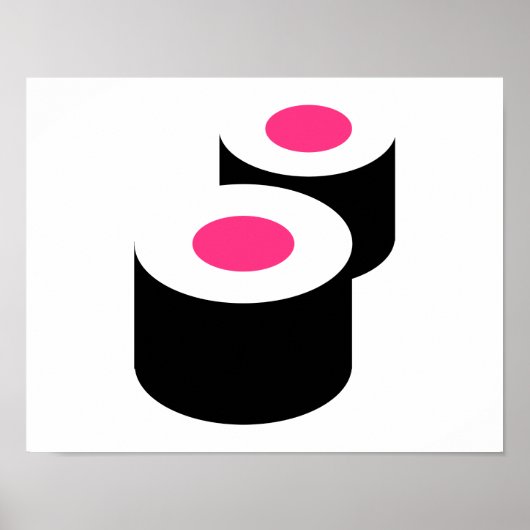 Poster Roulettes de sushi (Devant)