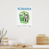 Poster Roumanie, femmes avec des instruments de musique t (Cuisine)