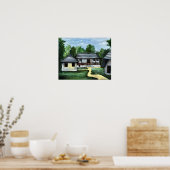 Poster Roumanie - Maison rustique transylvanienne (Cuisine)