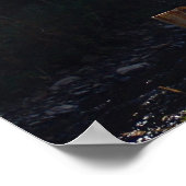 Poster Roumanie, Moldavie, cours d'eau (Coin)