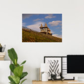 Poster Roumanie, Moldavie, église orthodoxe en bois (Bureau à domicile)