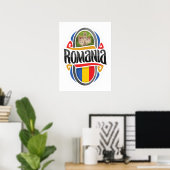 Poster Roumanie Roumain Roumain Roumains (Bureau à domicile)