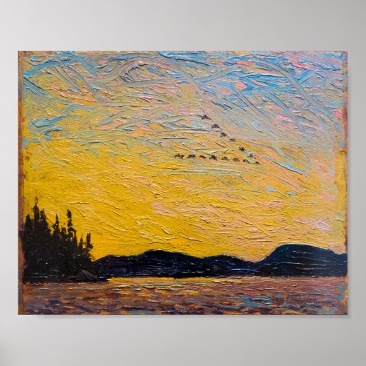 Poster Round Lake Mud Bay | Tom Thomson | (Devant)