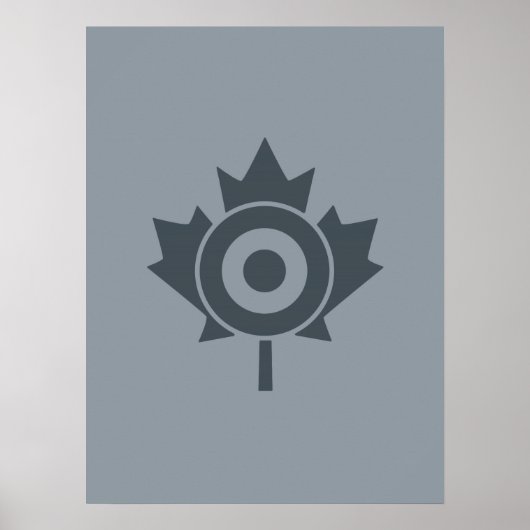 Poster Rounde canadienne de la feuille d'érable Mod CANAD (Devant)