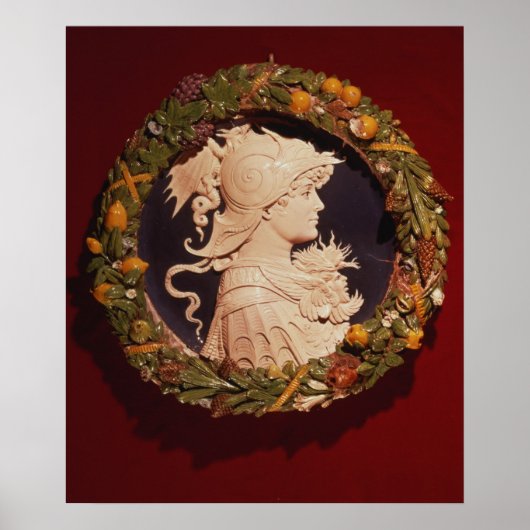 Poster Roundel portant un portrait (Devant)